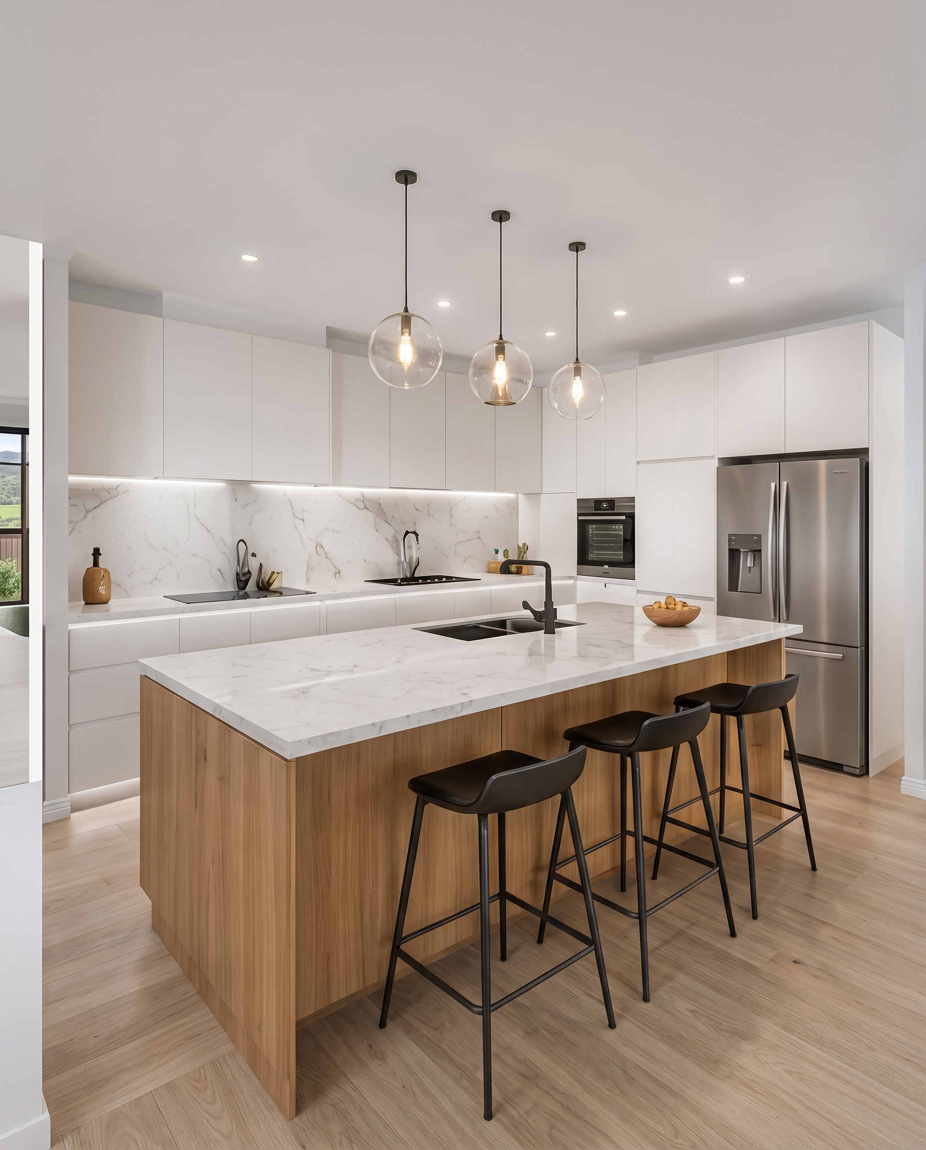 Luxury kitchen interior in a Luxor custom home